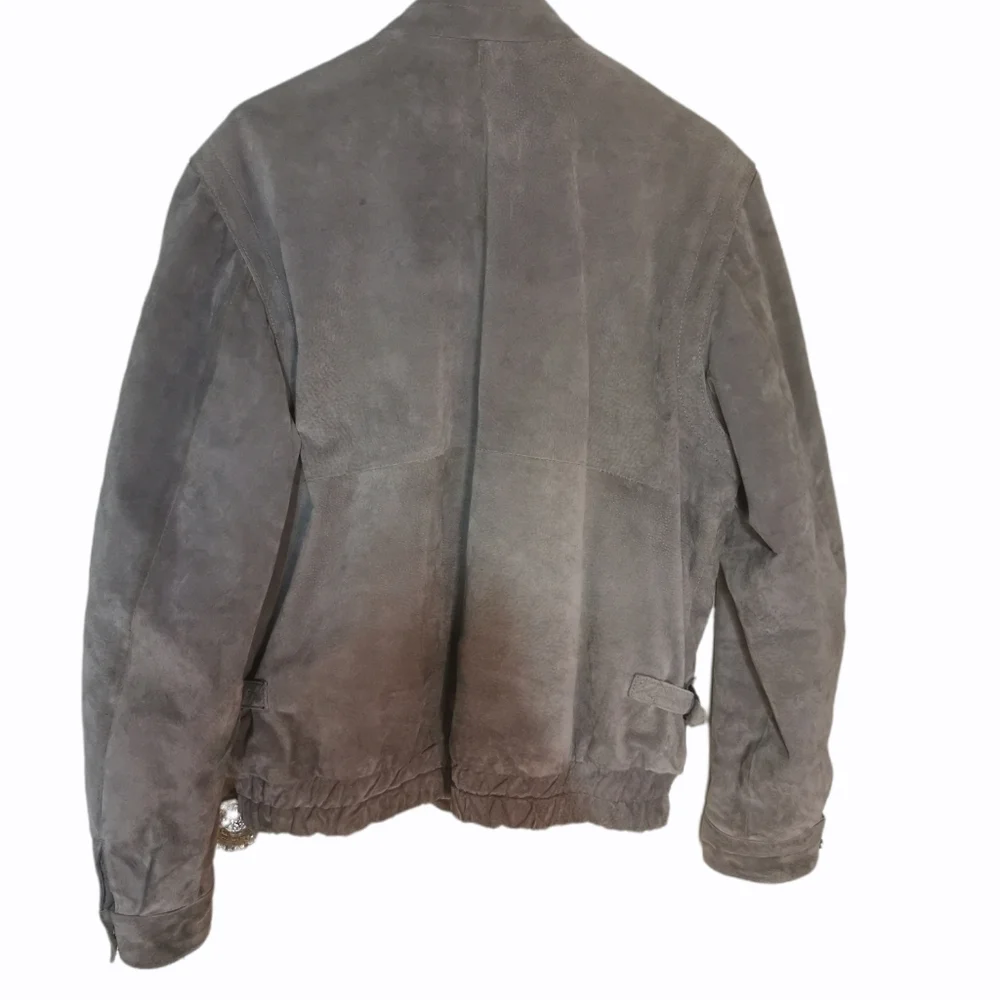 𝅺THE Old Mill Grey Leather Jacket - Picture 3 of 5